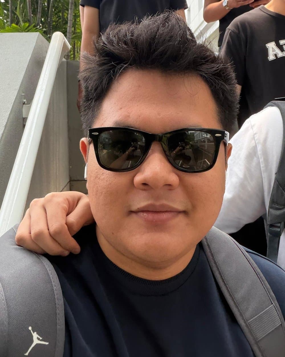 Prabu Mahendra wearing sunglasses